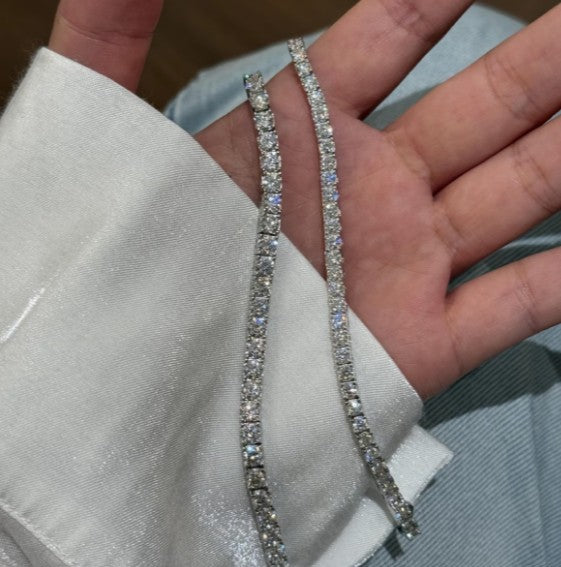 Tennis Bracelet |Stainless Steel with Cubic Zirconia's