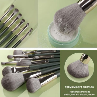 14-Piece Professional Makeup Brush Set – Hypoallergenic Nylon Bristles