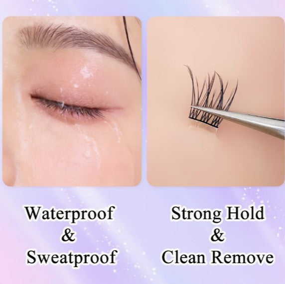 120-Piece False Eyelash Kit – Natural C-Curve Cluster Lashes | Self Adhesive, 10-12mm