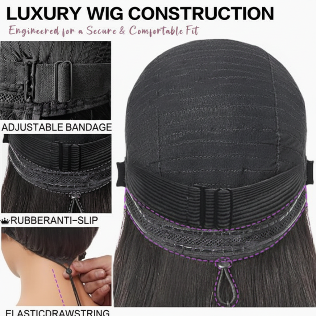 Premium Wig Cap Features Infographic